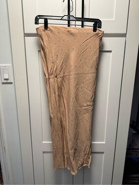 Light brown floral Slip Skirt